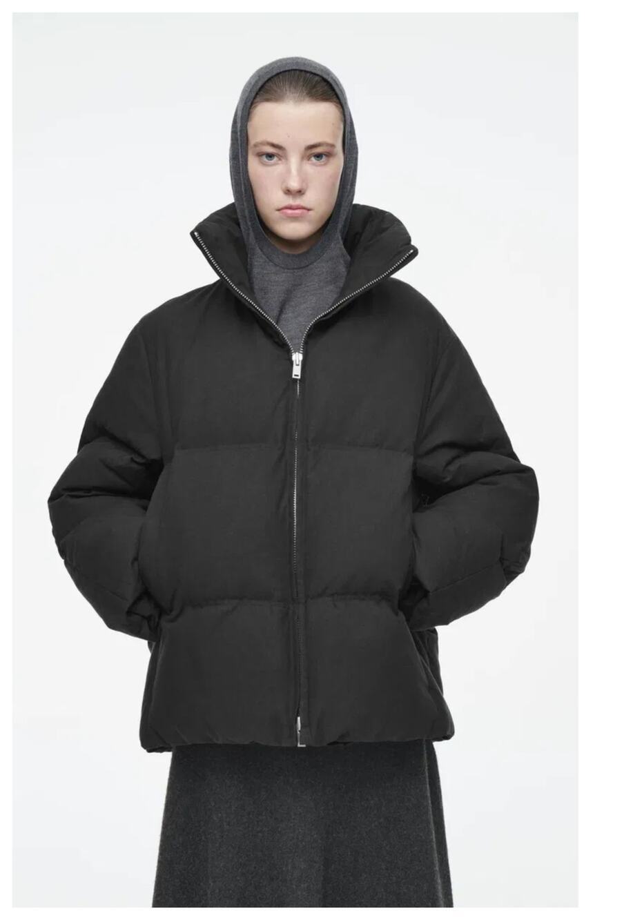 NEW COS Oversized Hooded Down Puffer Jacket Size US/Large